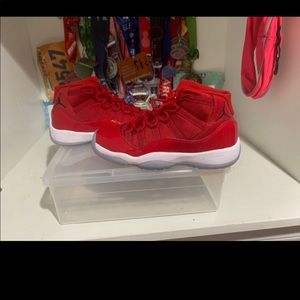 Air Jordan XI red. Only worn once